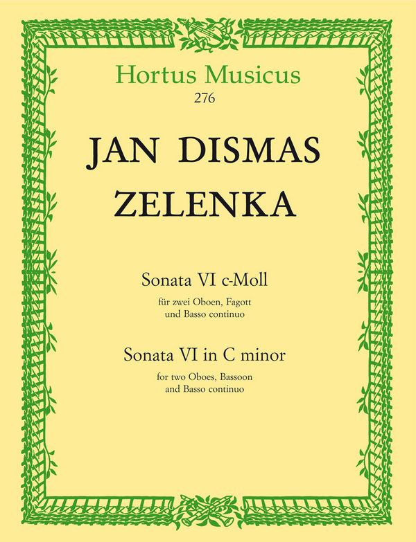 Zelenka, Sonata VI c-Moll 2 Ob.,Fag. & Bc.