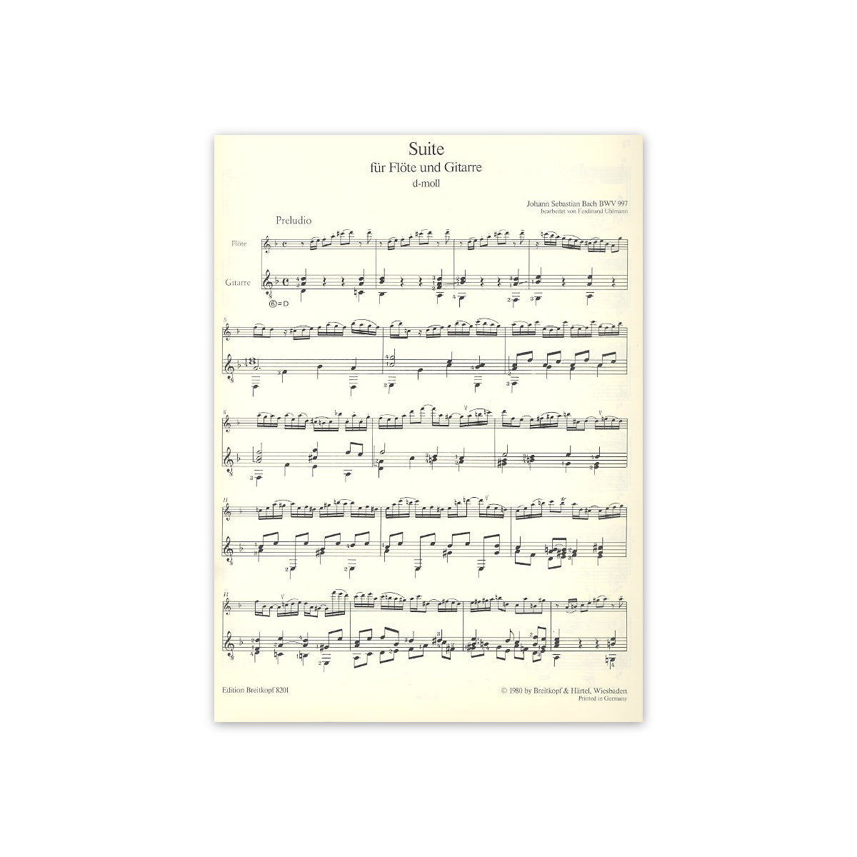 Bach, Suite d-Moll BWV 997
