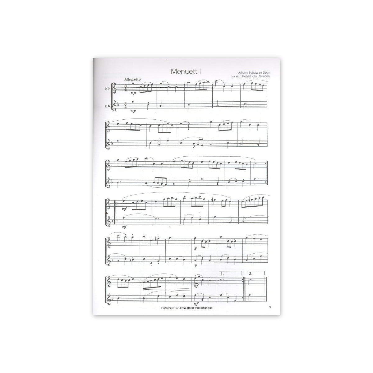 Bach for Es & B- Saxophone