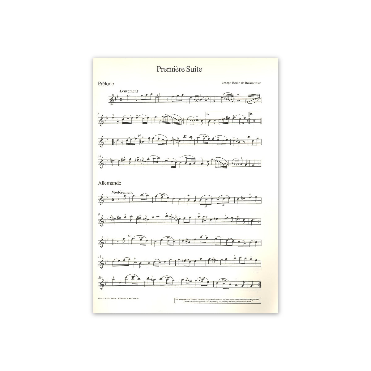 Boismortier, 6 Suiten op.35