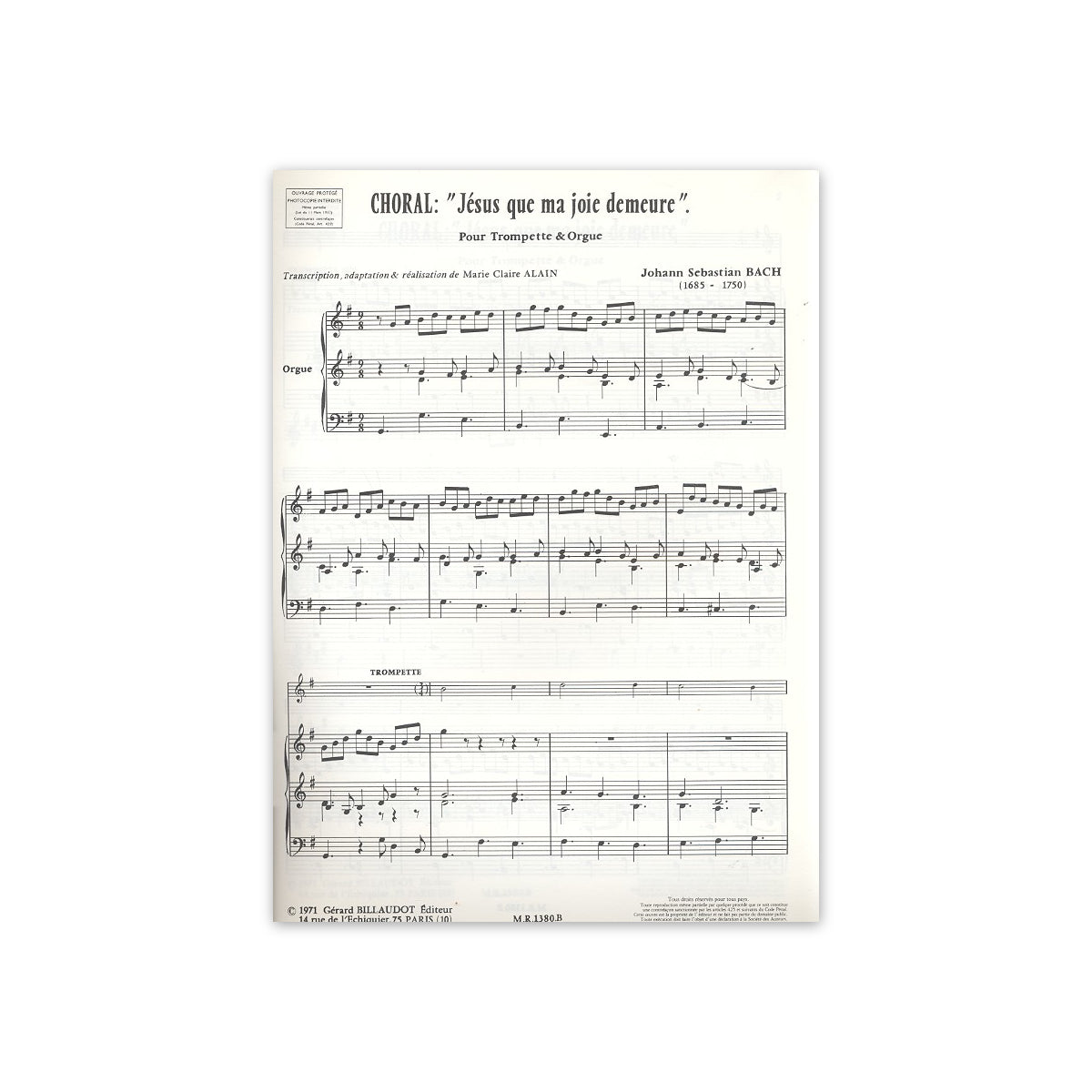 Bach, Motette "Jesu meine Freude"
