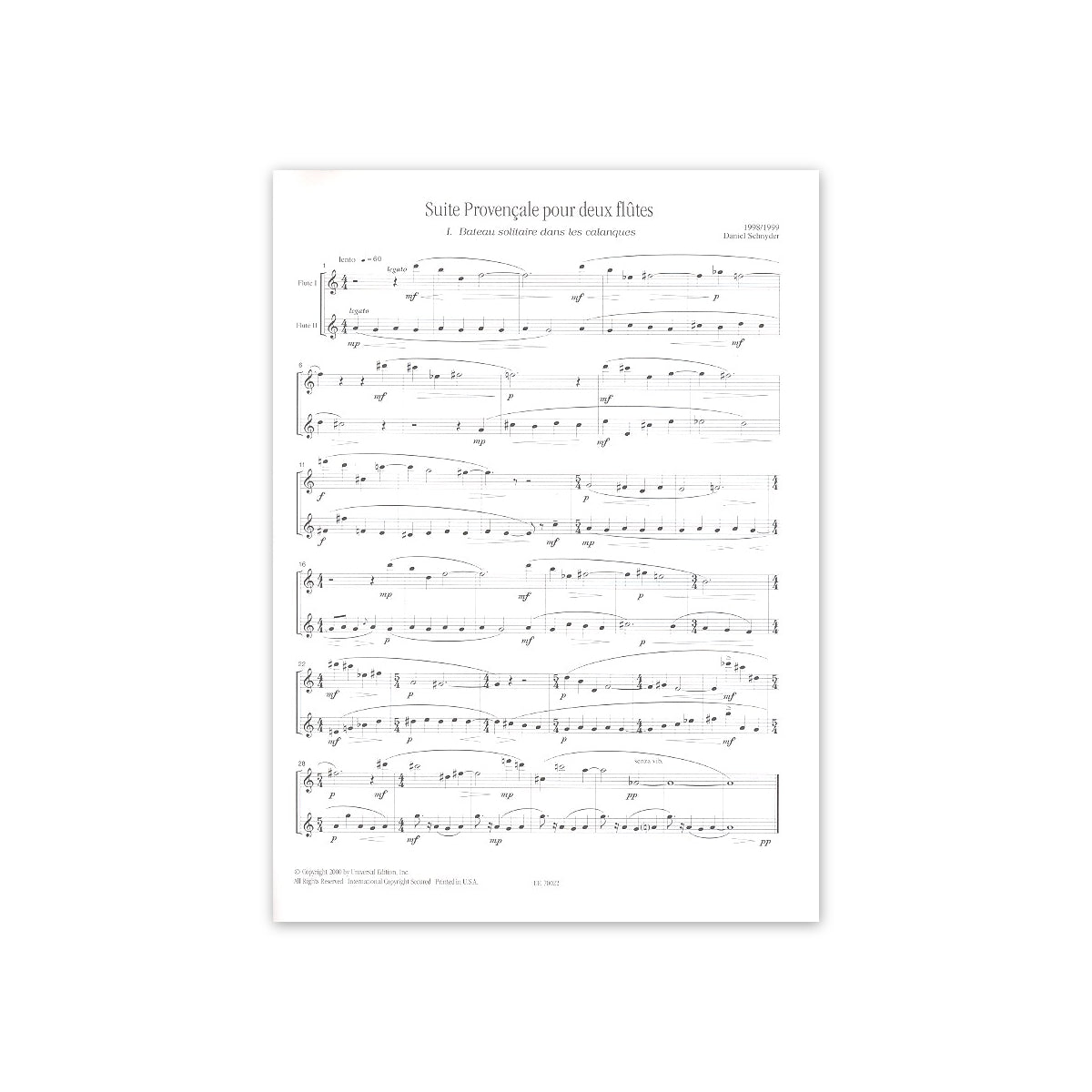Schnyder, Suite Provencale