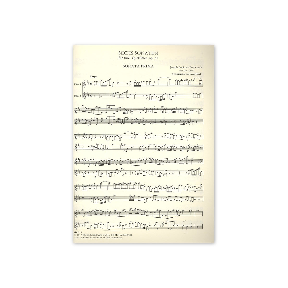Boismortier, 6 Sonaten op.47