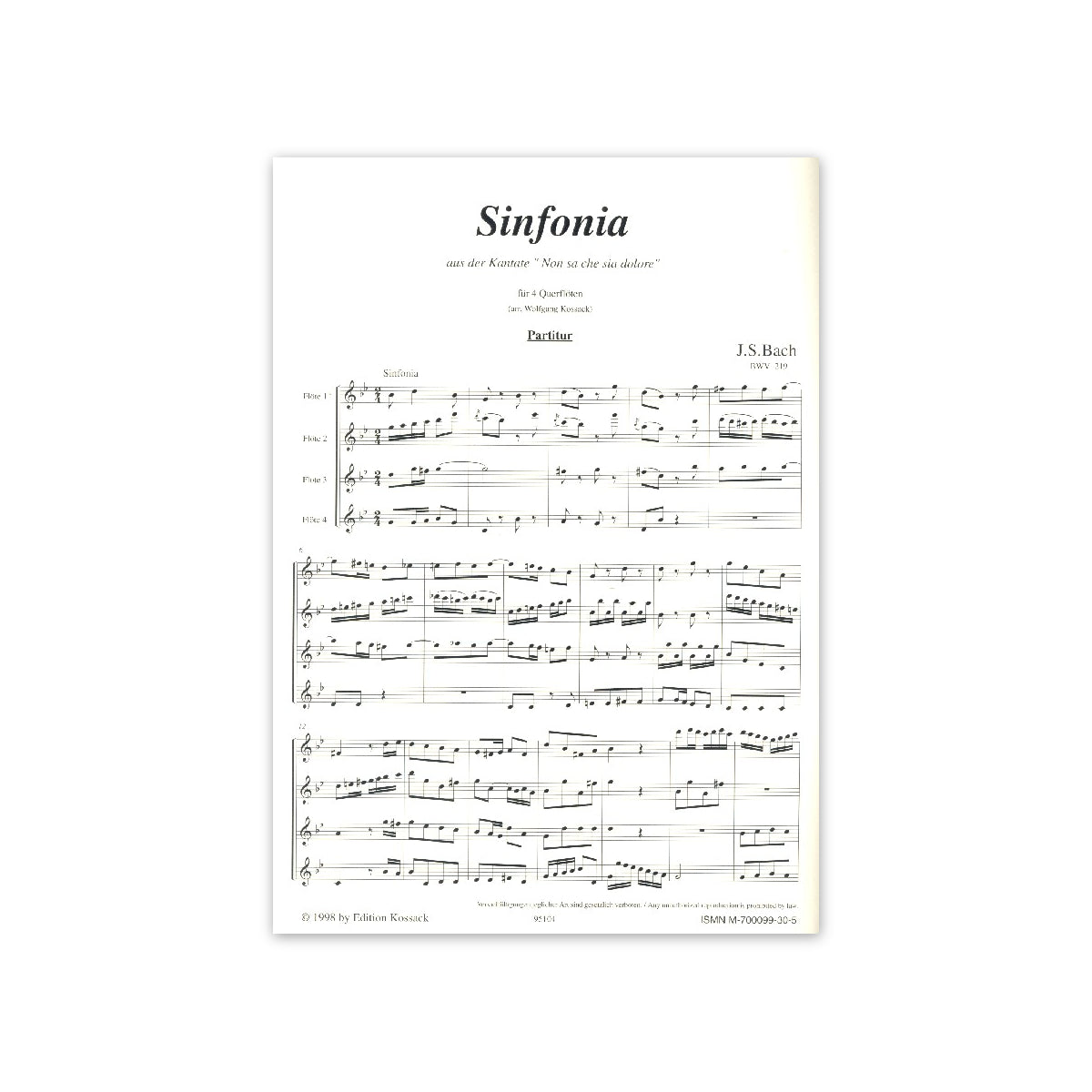 Bach, Sinfonia aus der Kantate BWV 219
