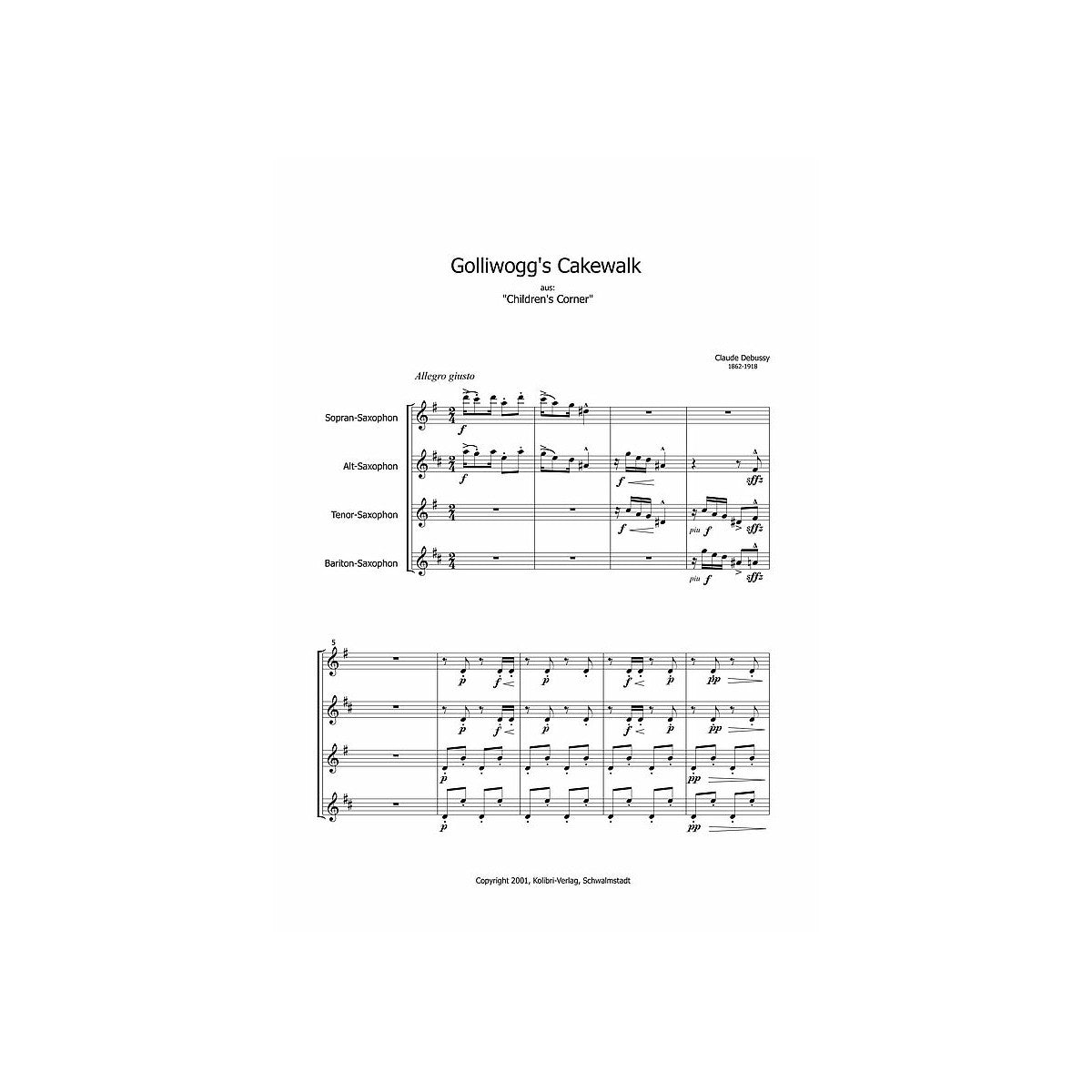 Debussy, Golliwogg's Cakewalk View 1