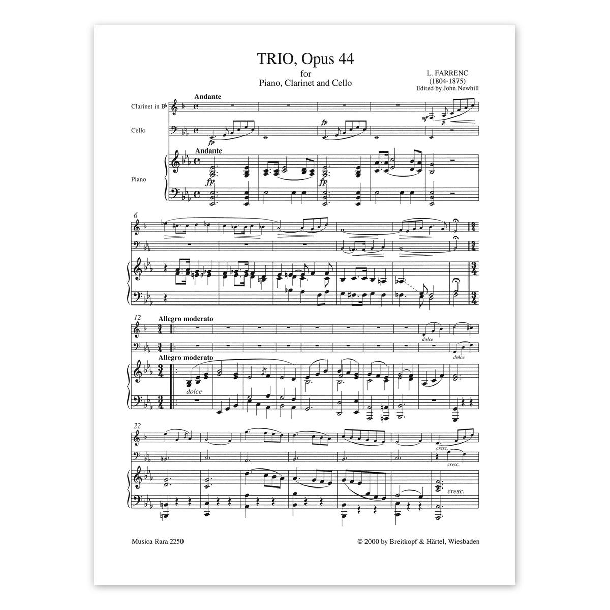 Farrenc L., Trio op.44