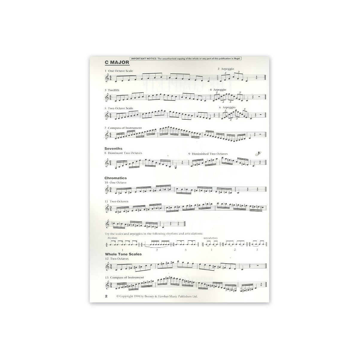 The complete clarinet scale book