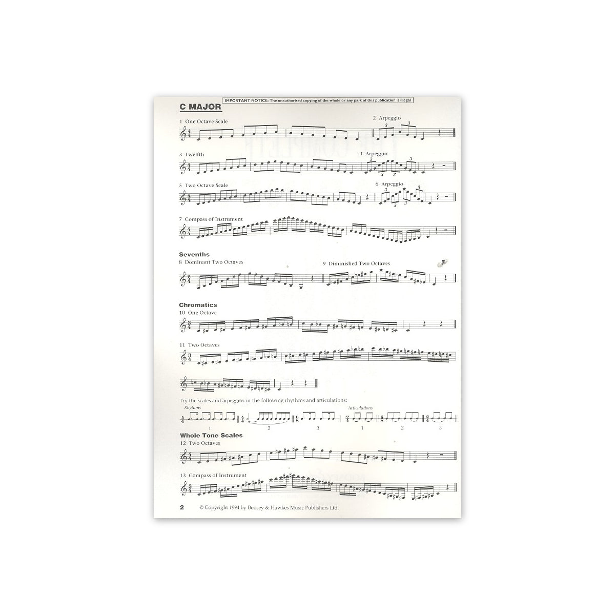 The complete clarinet scale book