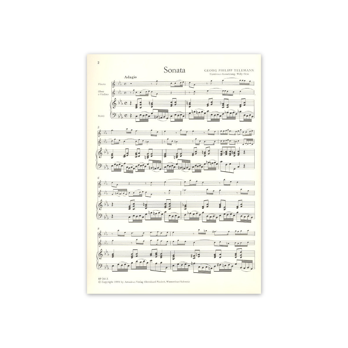 Telemann, Triosonate c-Moll