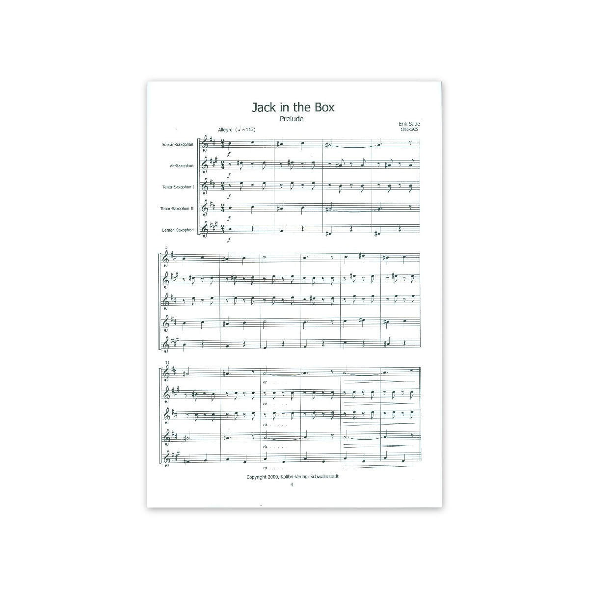 Satie, Jack in the box