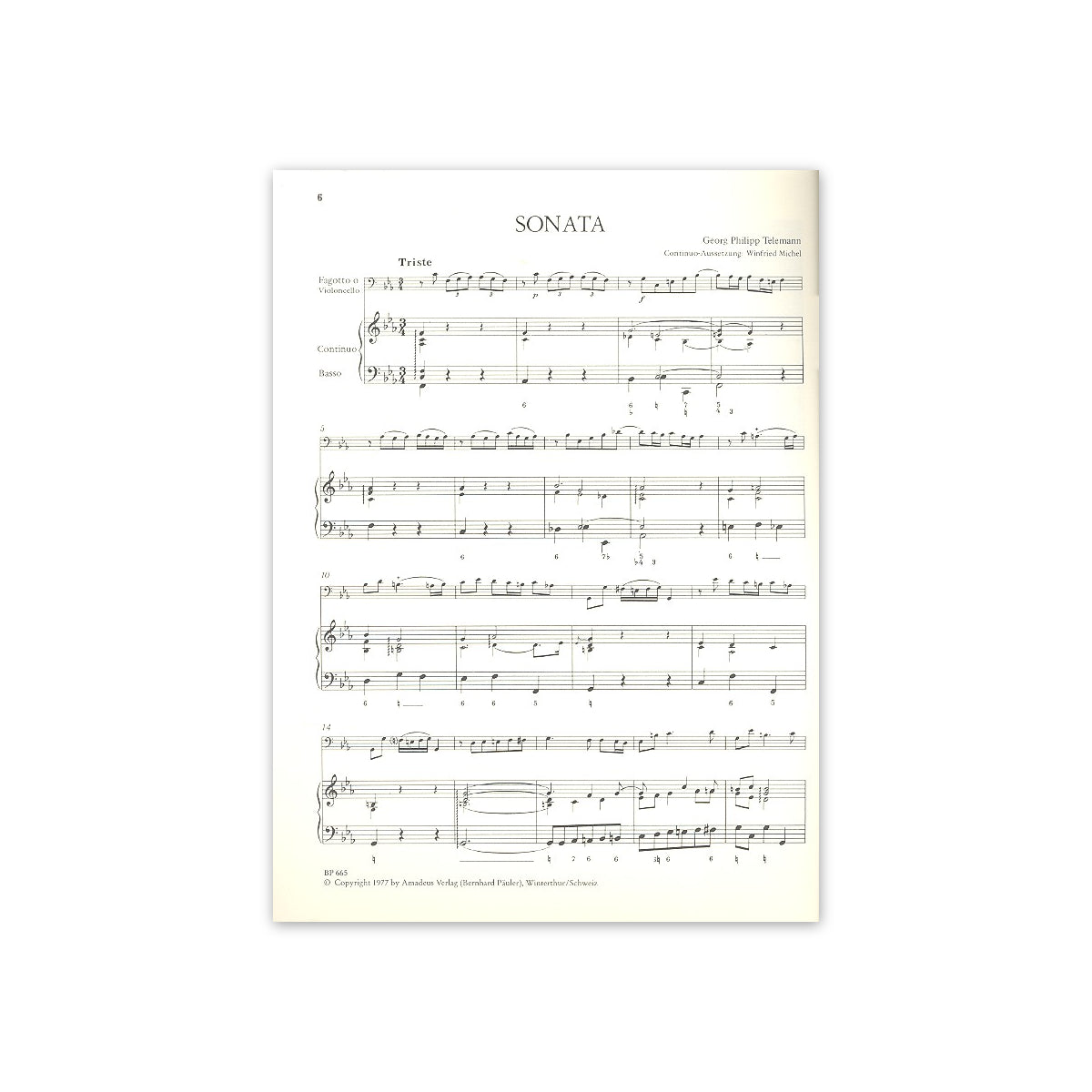 Telemann, Sonate f-moll