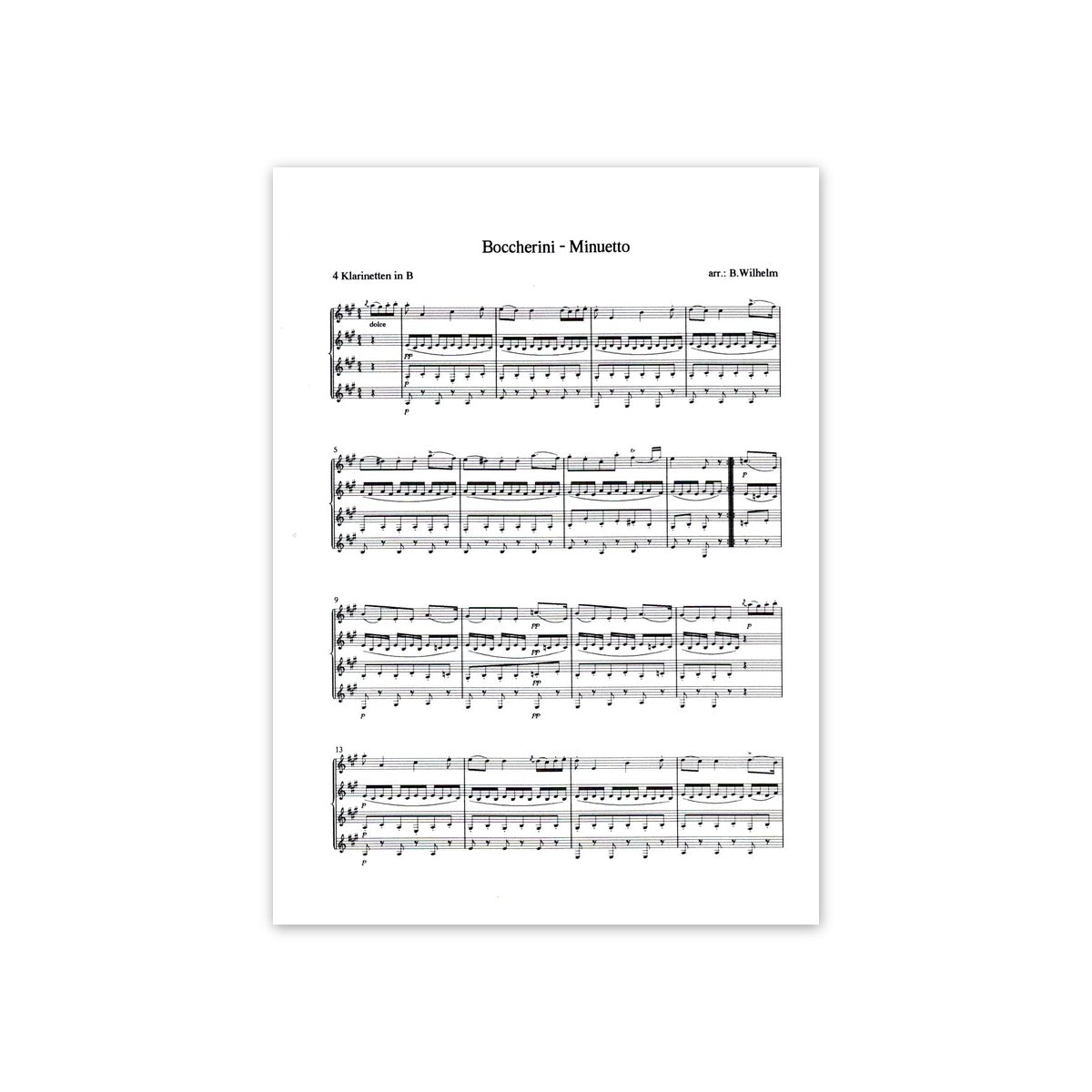 Boccherini, Menuett
