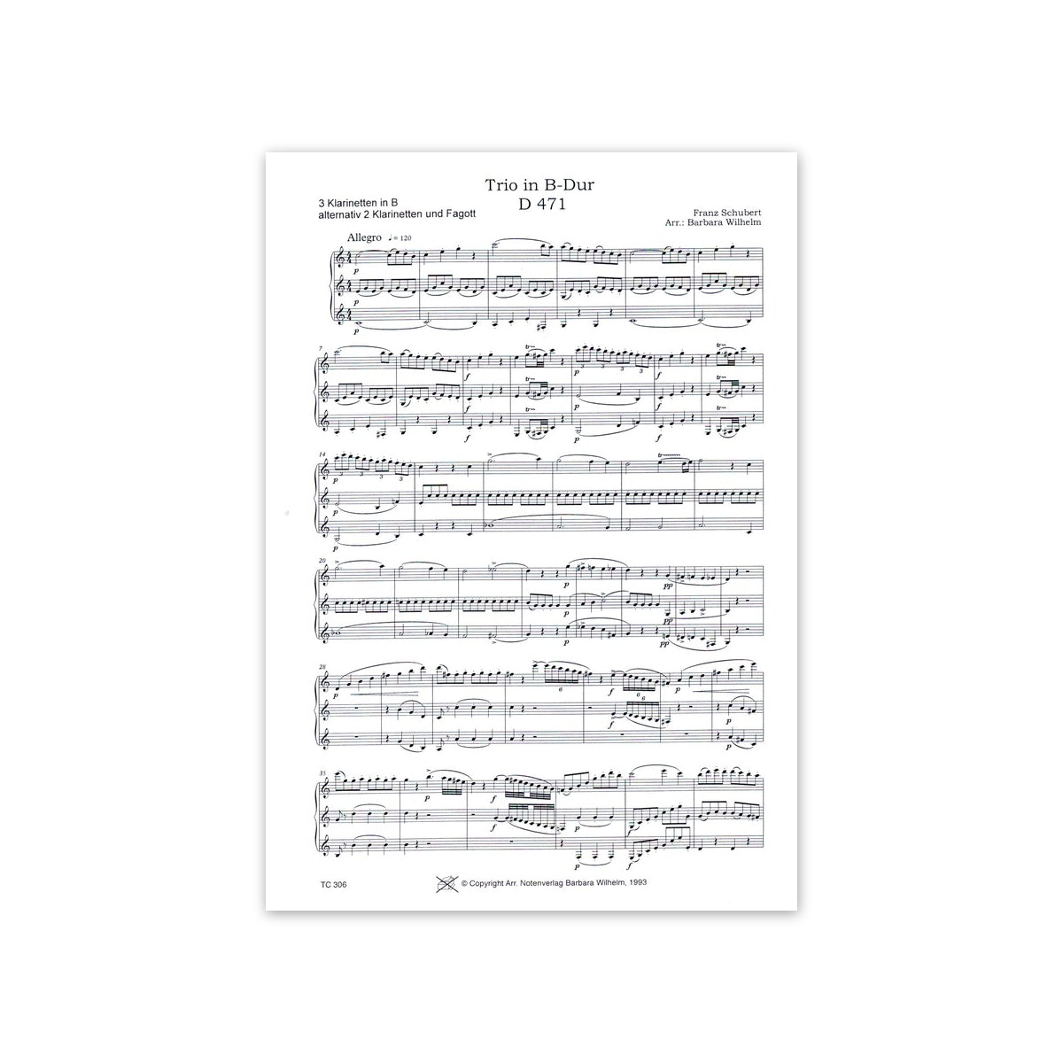 Schubert, Trio B-Dur