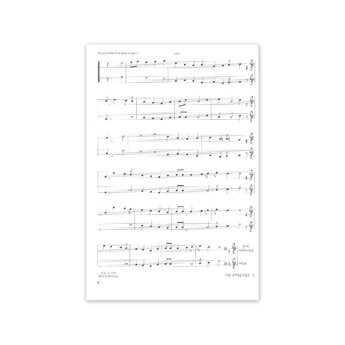 The Auld House - 25 Folksongs Fl. & Klar.