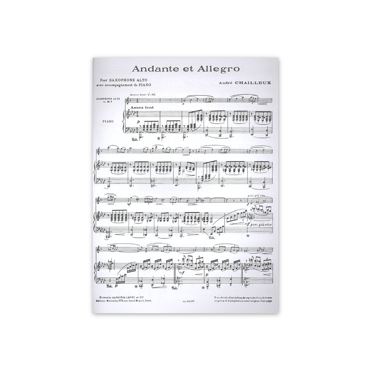 Chailleux, Andante et Allegro