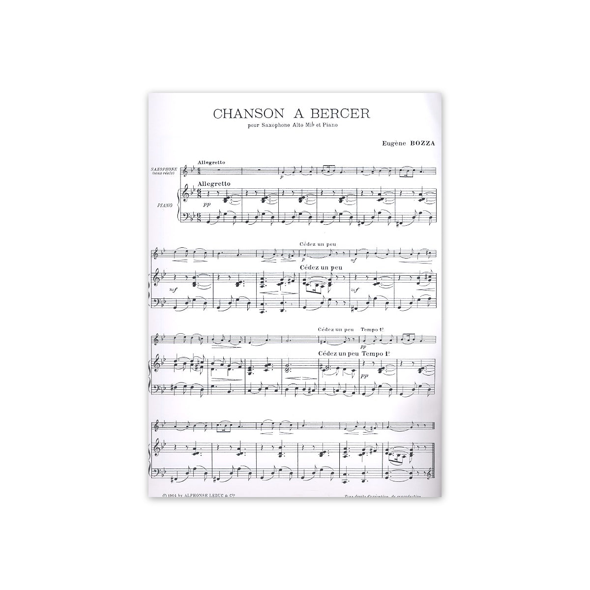 Bozza, Chanson à bercer