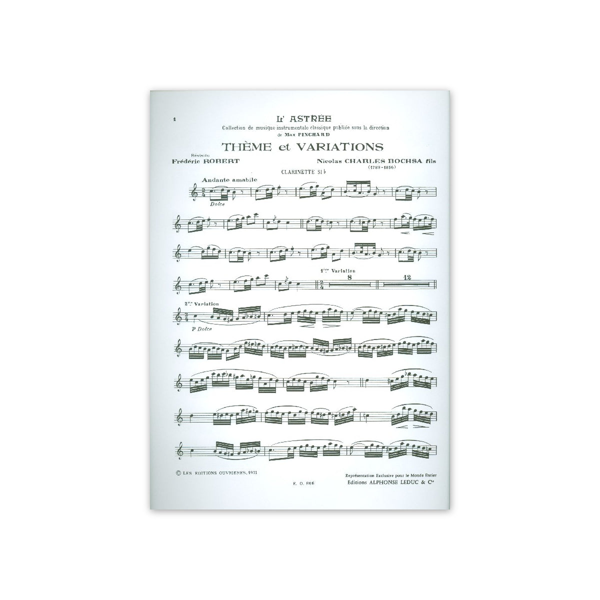 Bochsa, Theme et Variations