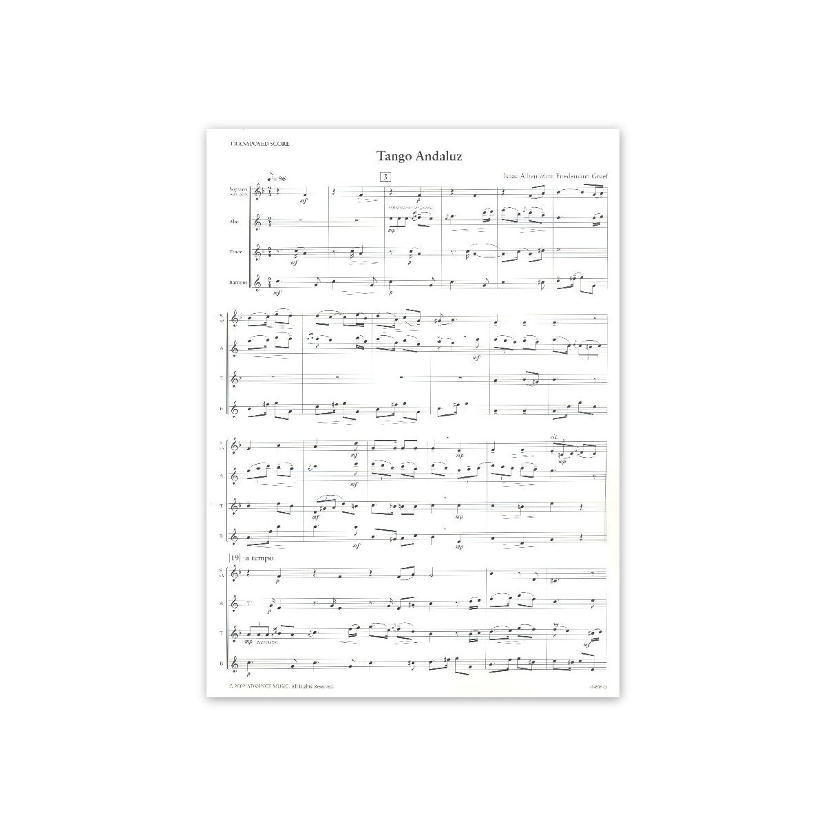 Albeniz, Tango Andaluz
