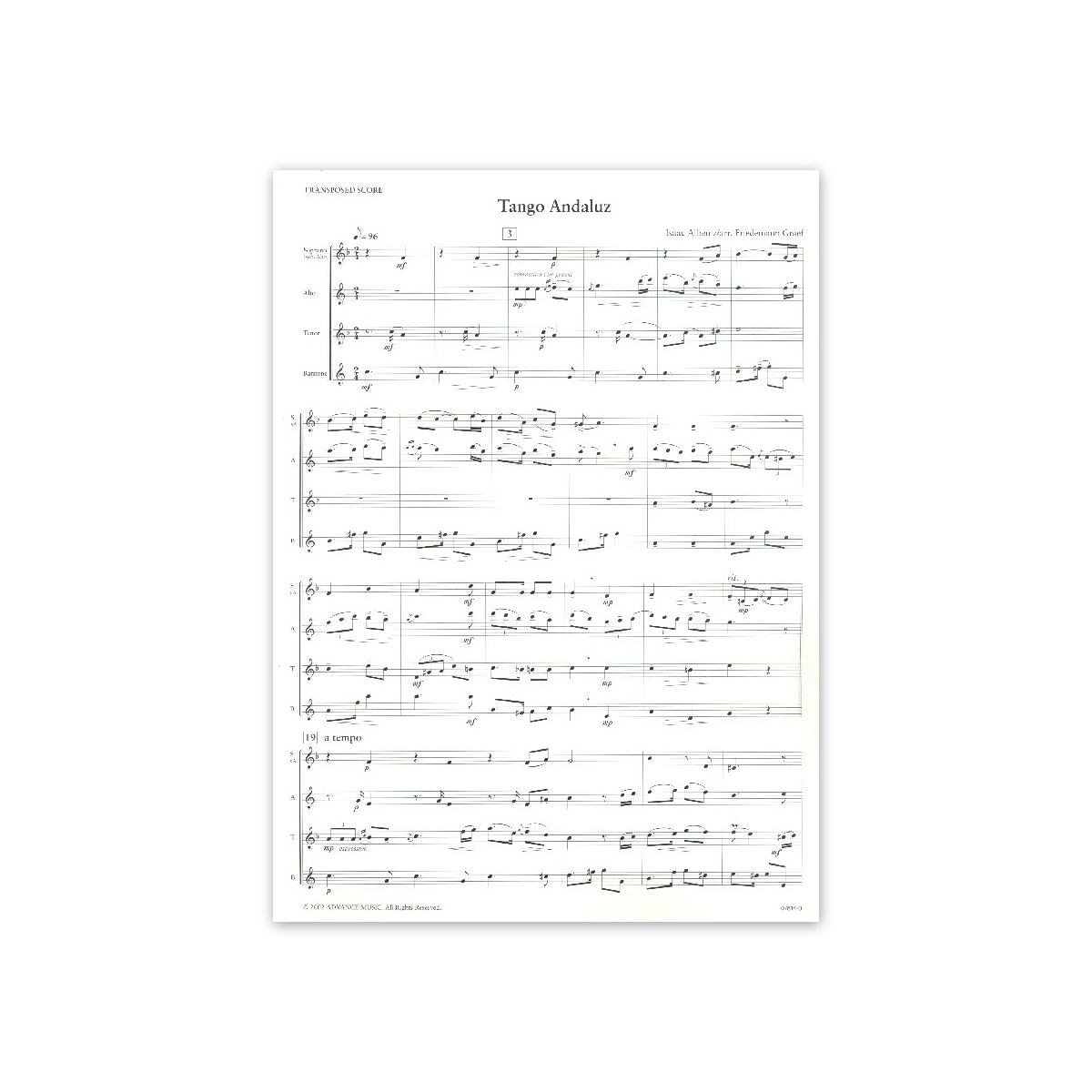 Albeniz, Tango Andaluz