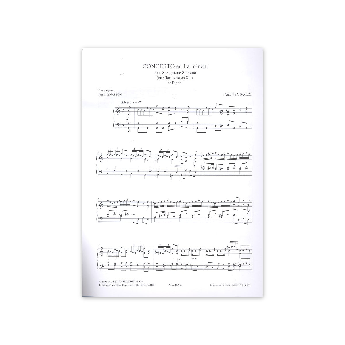 Vivaldi, Konzert a-Moll