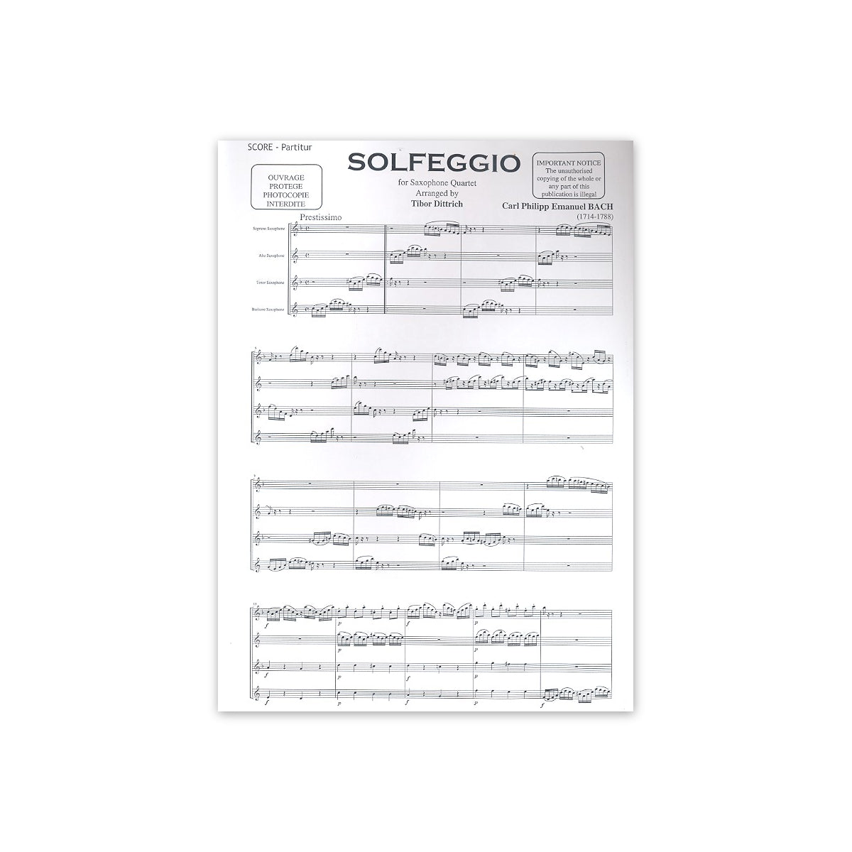 Bach C.Ph.E., Solfeggio