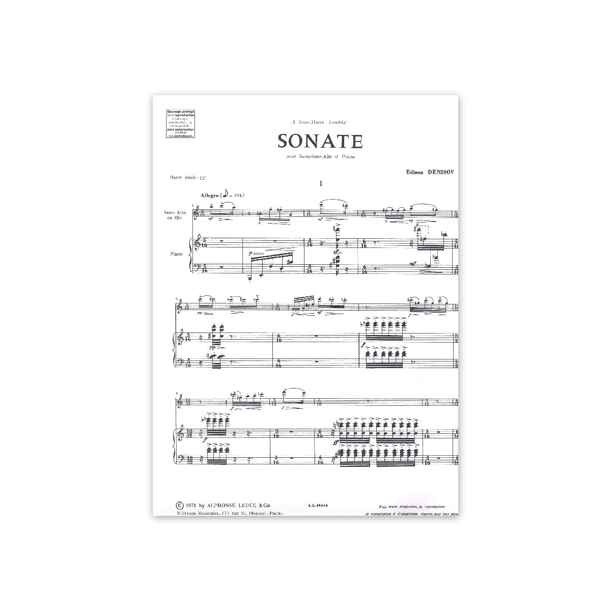 Denissow, Sonate