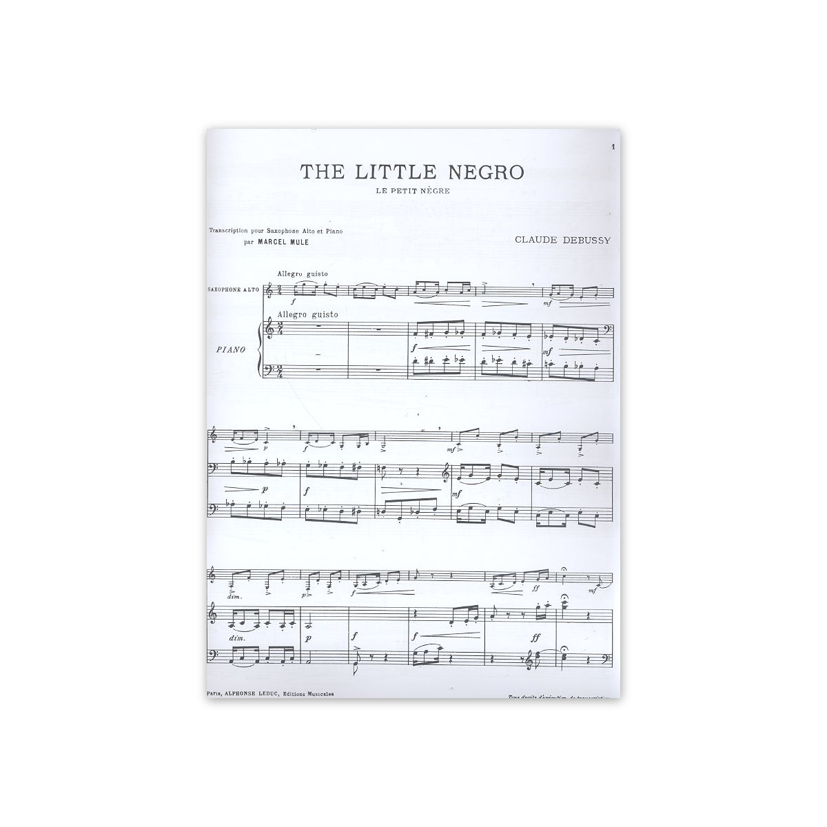 Debussy, Le petit nègre