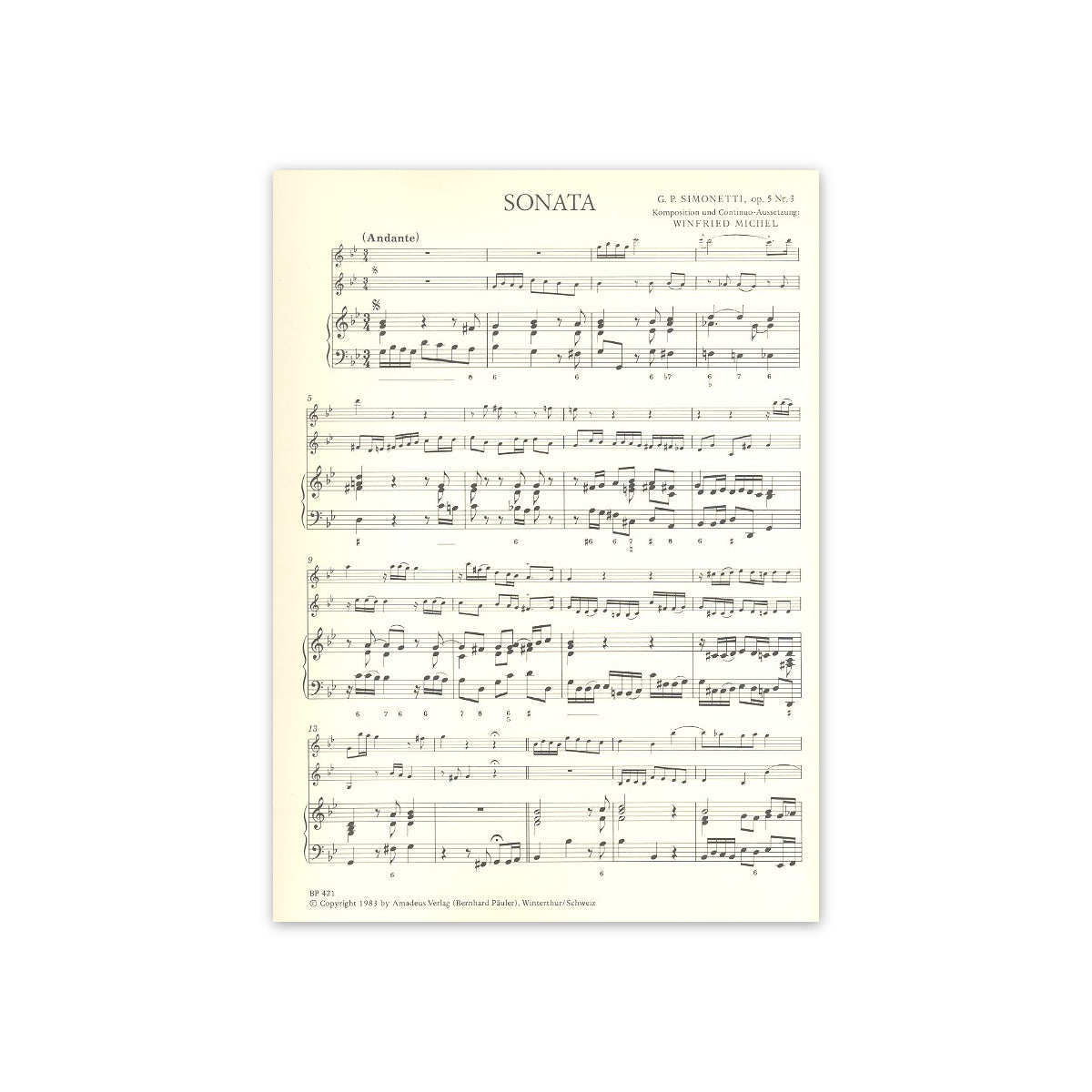 Simonetti, Triosonate g-Moll op.5/3