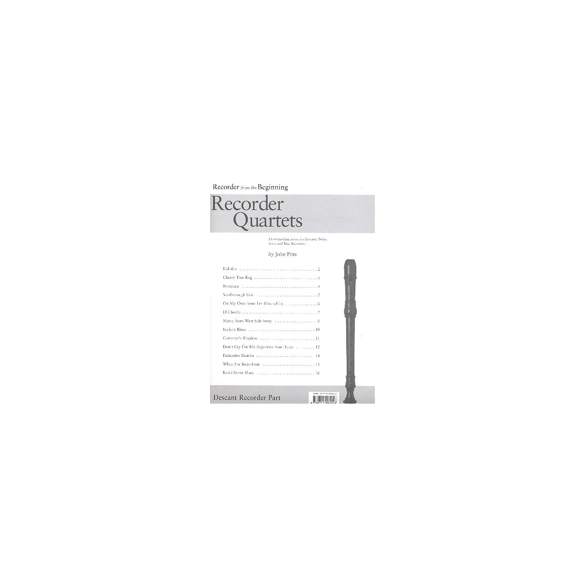 Pitts, Recorder Quartets - Sopranblfl.