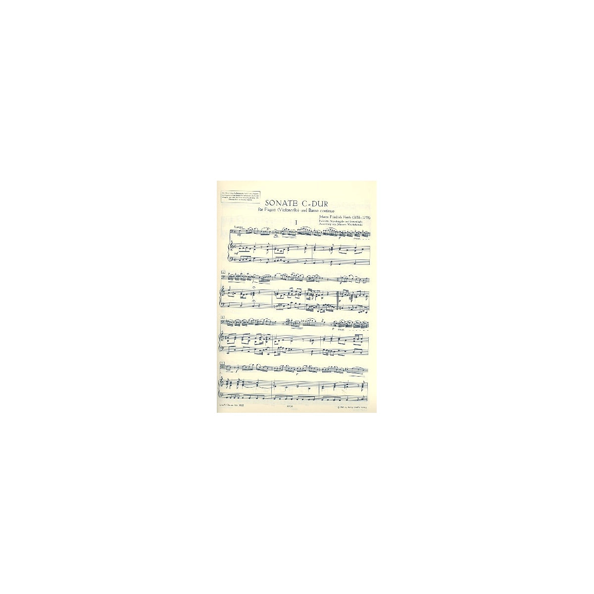 Fasch, Sonate C-Dur