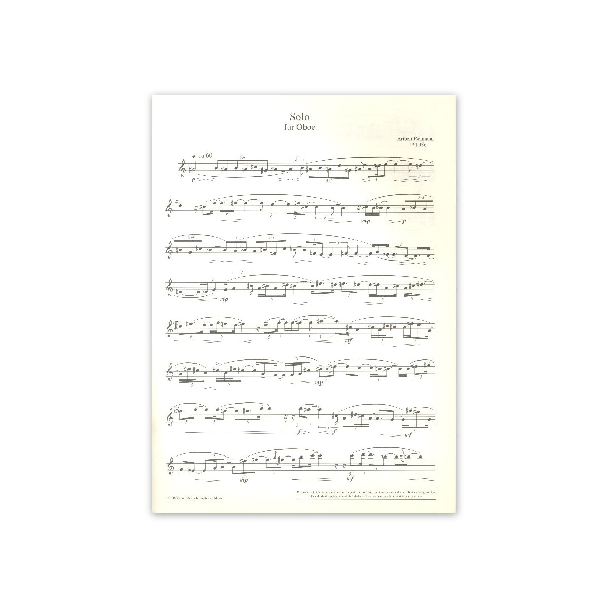 Reimann, Solo-13336