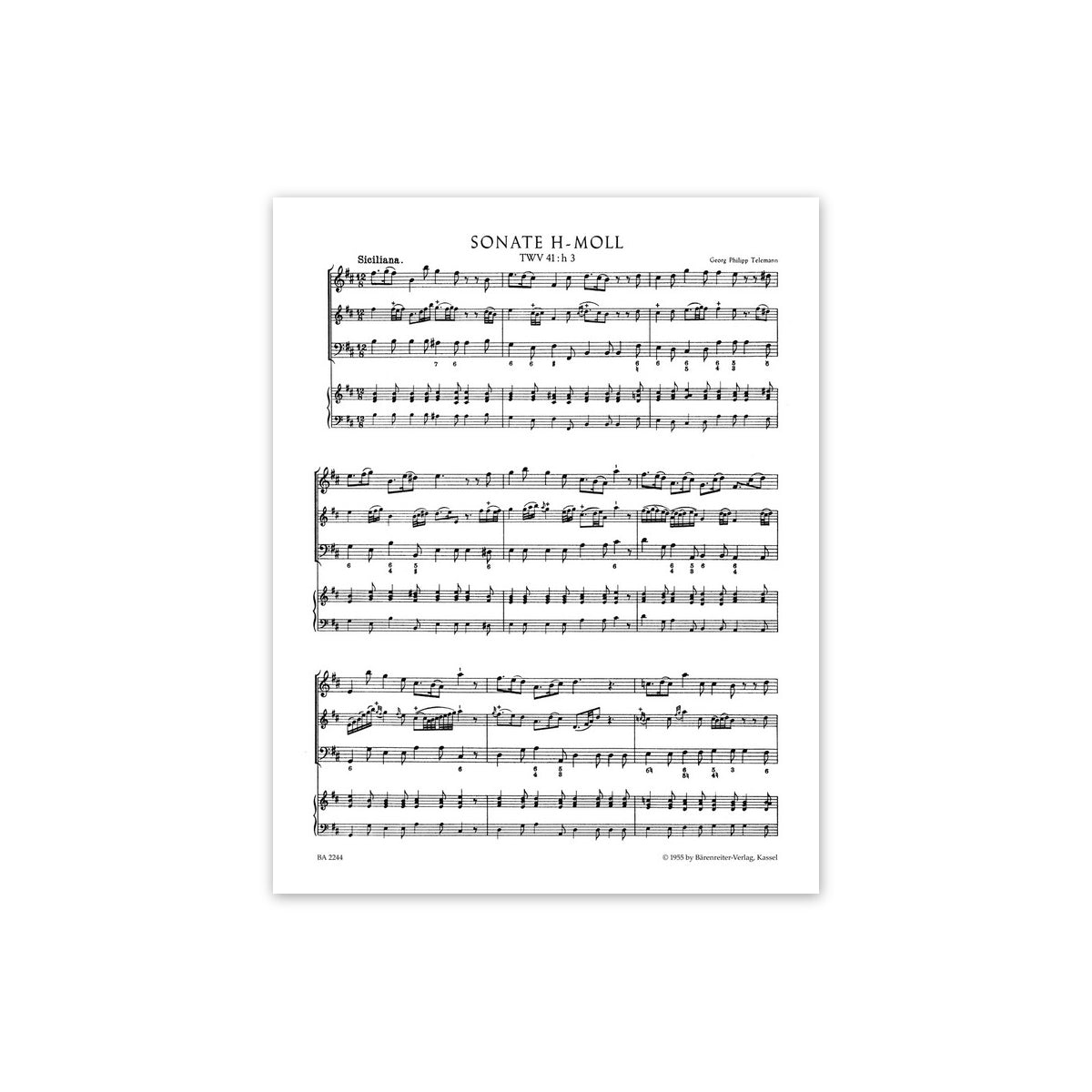Telemann, Methodische Sonaten 4