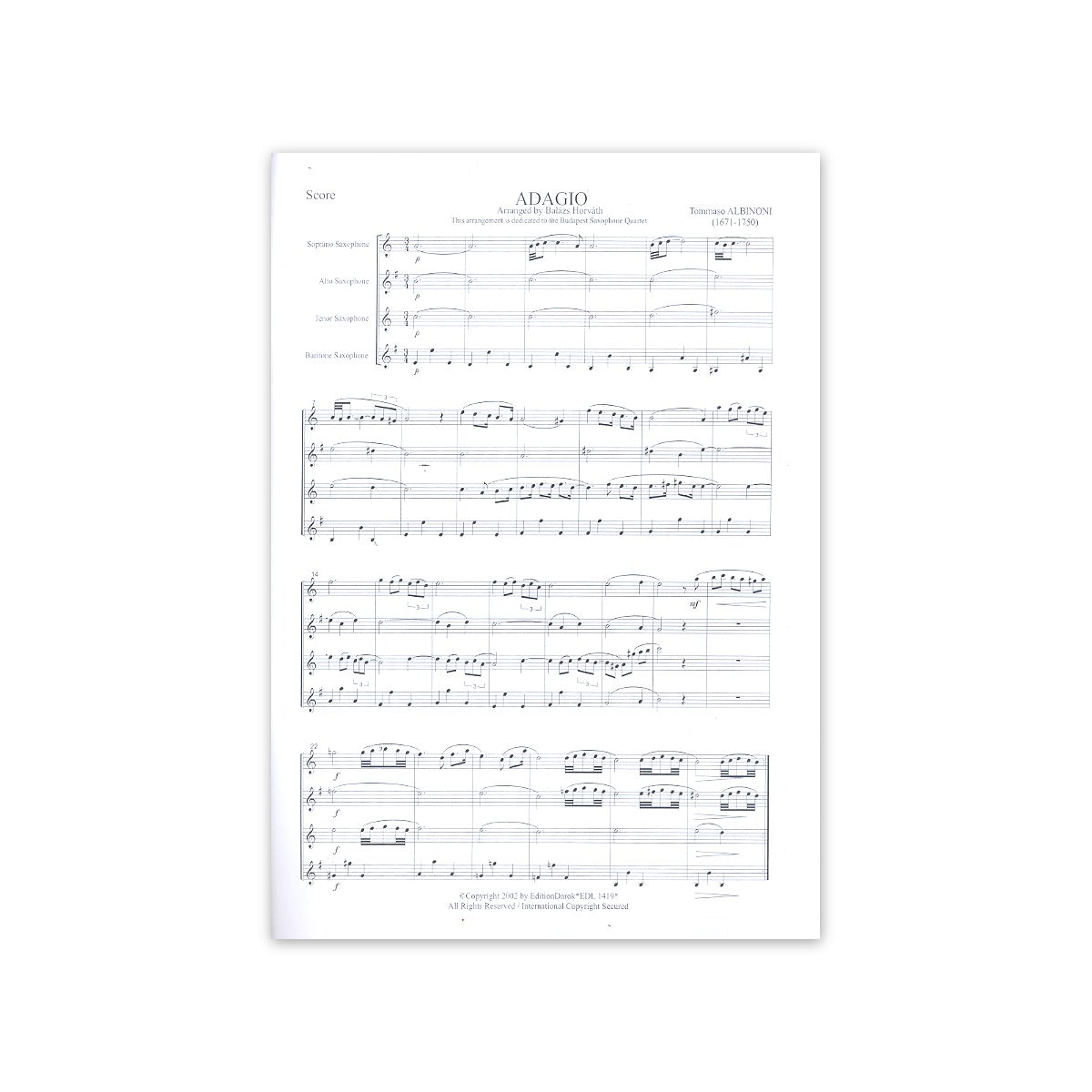 Albinoni, Adagio