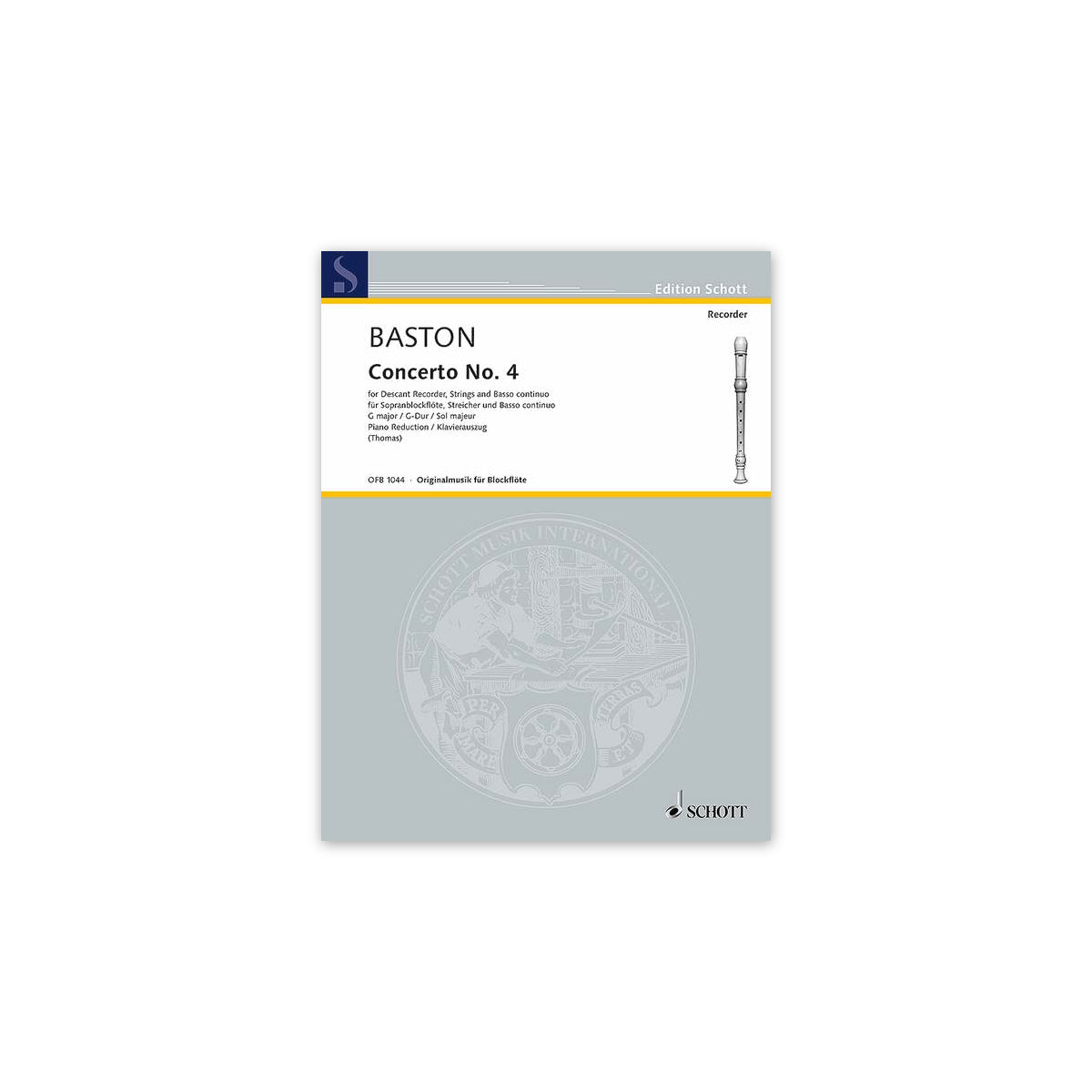 Baston, Konzert Nr.4, G-Dur