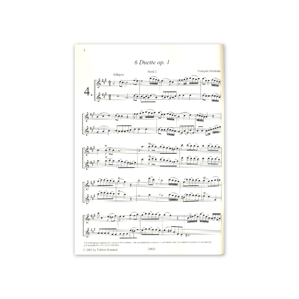 Devienne, 6 Duette op.1, Bd.2