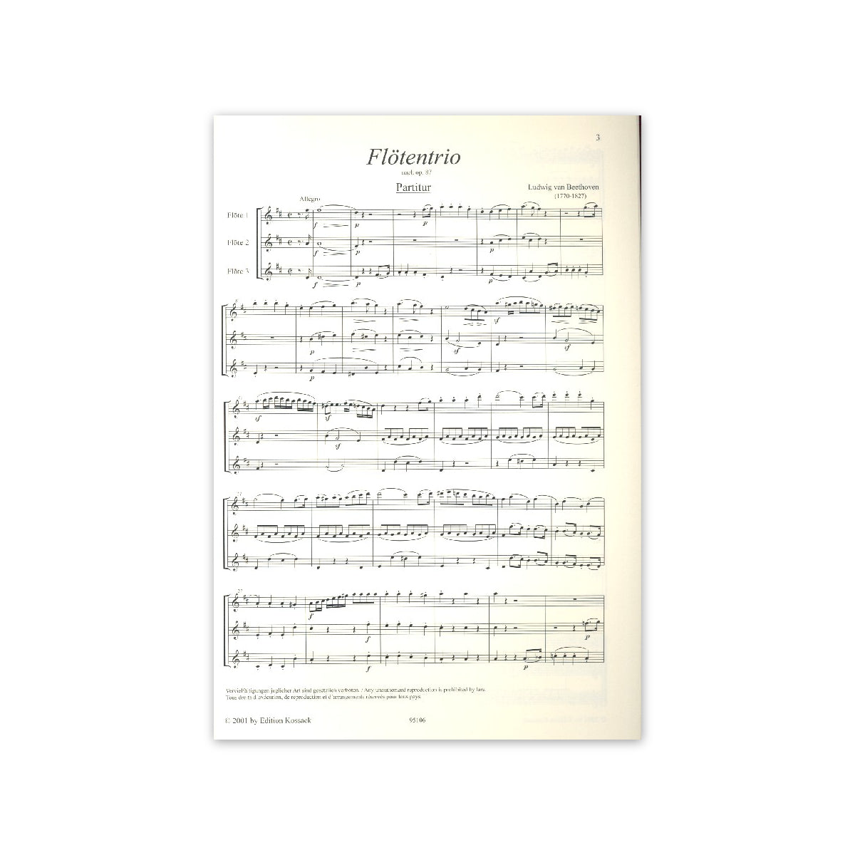 Beethoven, Flötentrio op.87