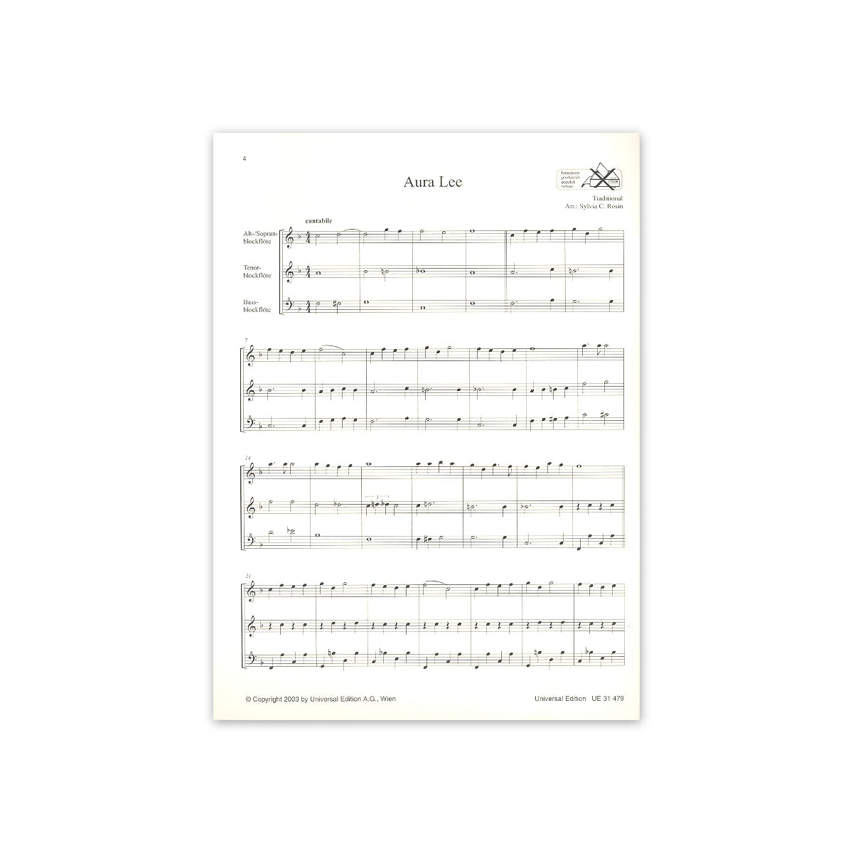 Aura Lee und Coon Hollow Capers Ragtime
