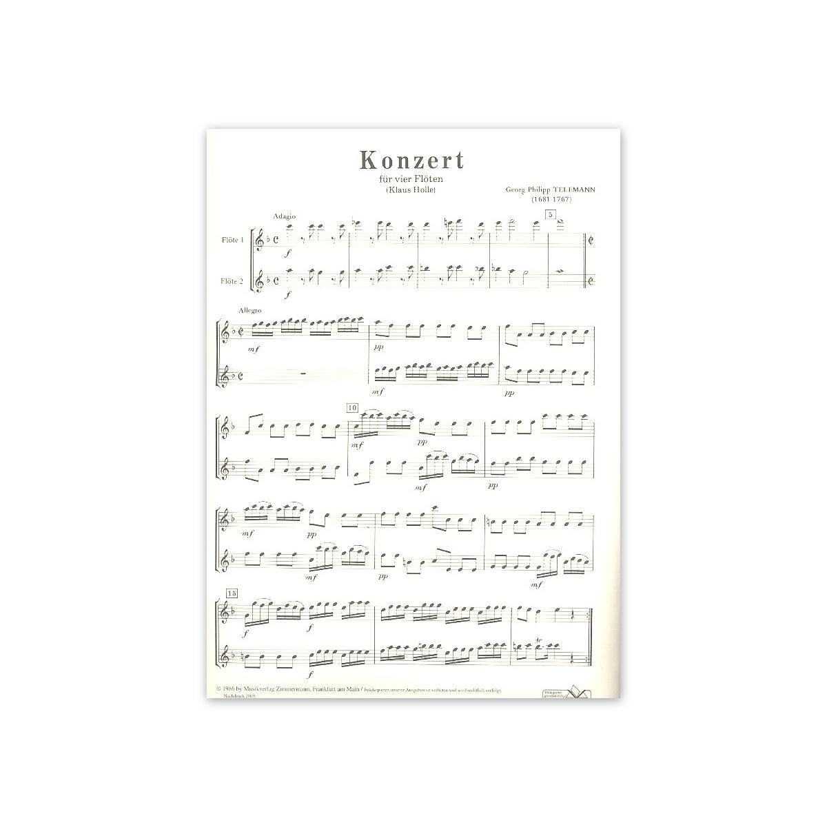 Telemann, Konzert F-Dur