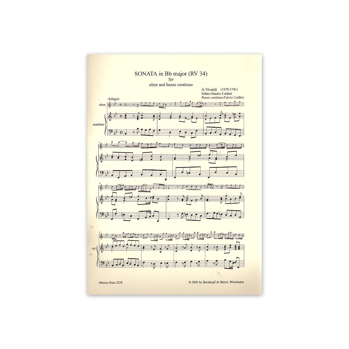 Vivaldi, Sonate B-Dur RV 34