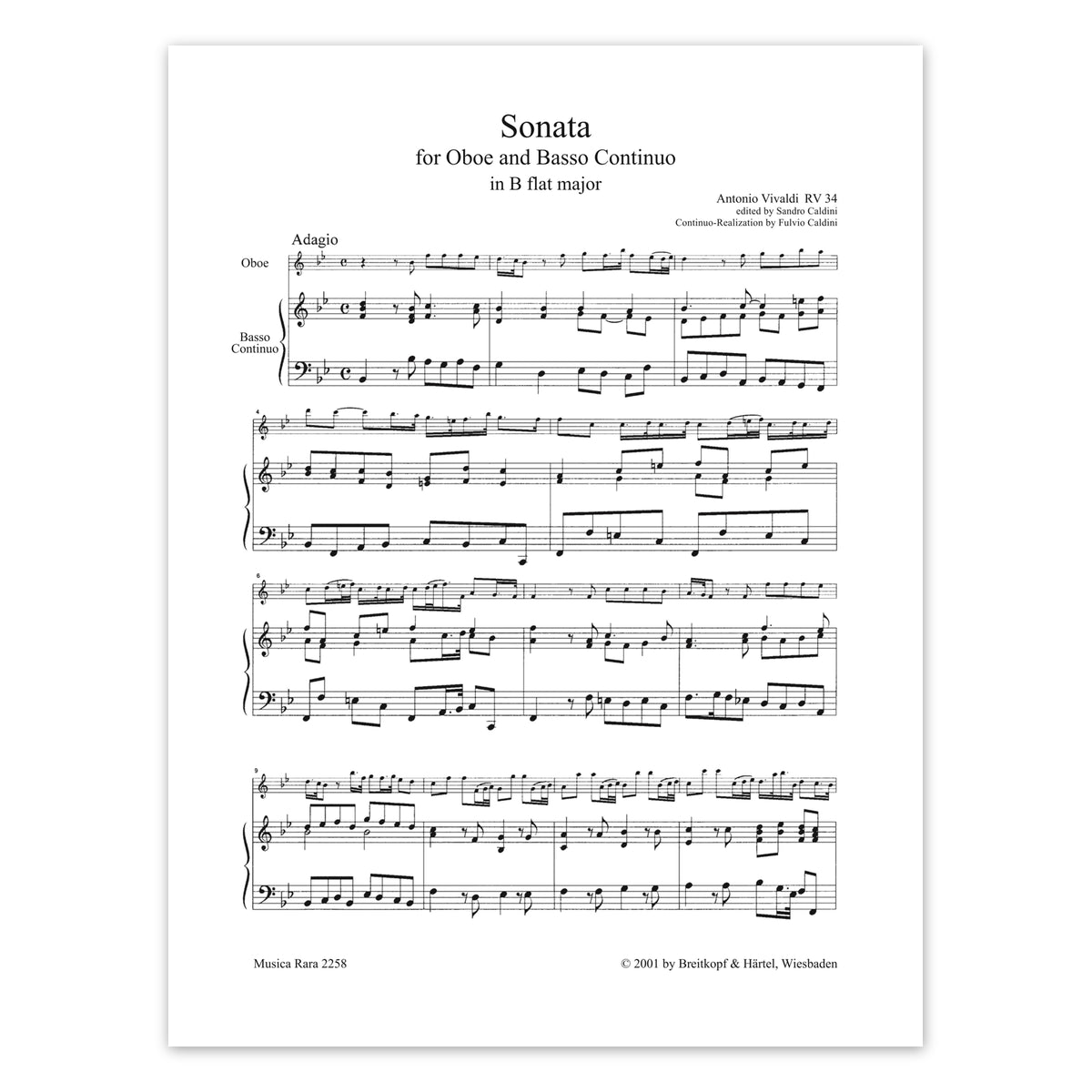 Vivaldi, Sonate B-Dur RV 34