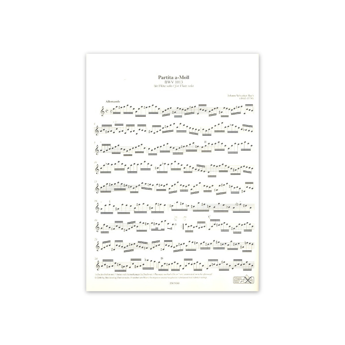 Bach, Partita a-Moll BWV 1013-13958