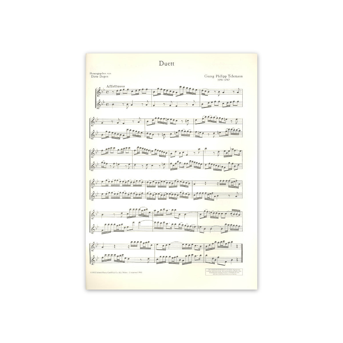 Telemann, Duett