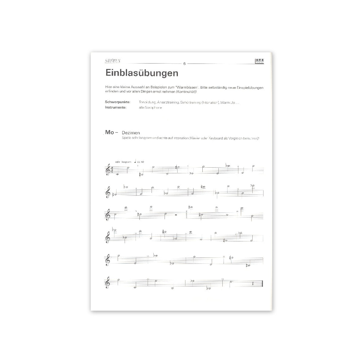 Schlott, Saxofun - mit CD