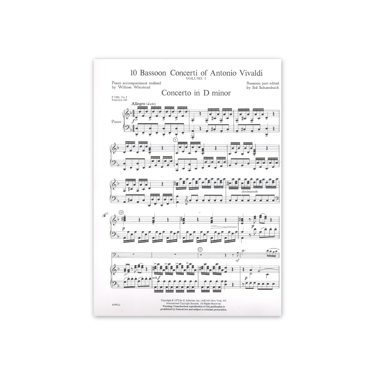 Vivaldi, 10 Bassoon Concerti vol.1