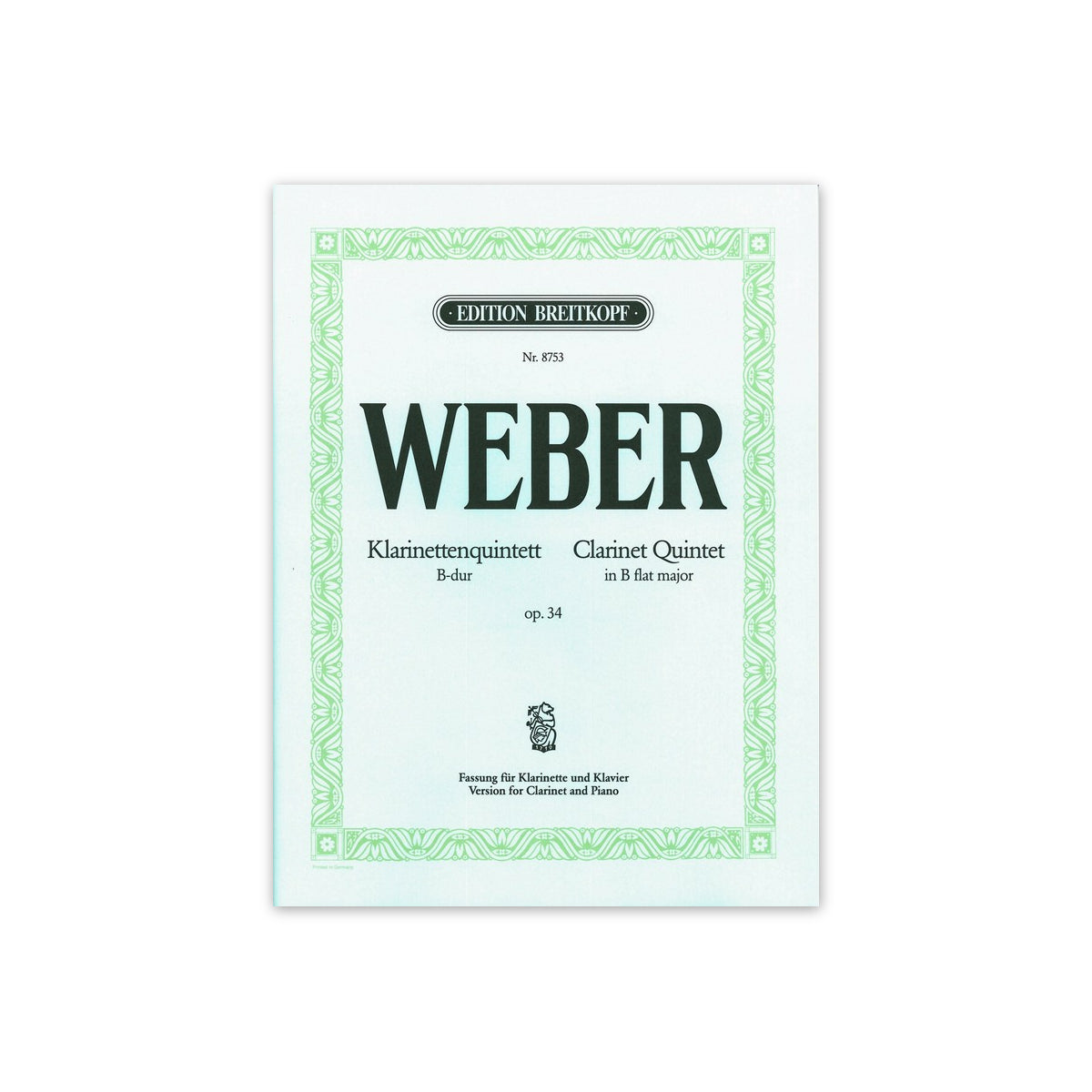 Weber, Klarinettenquintett op.34