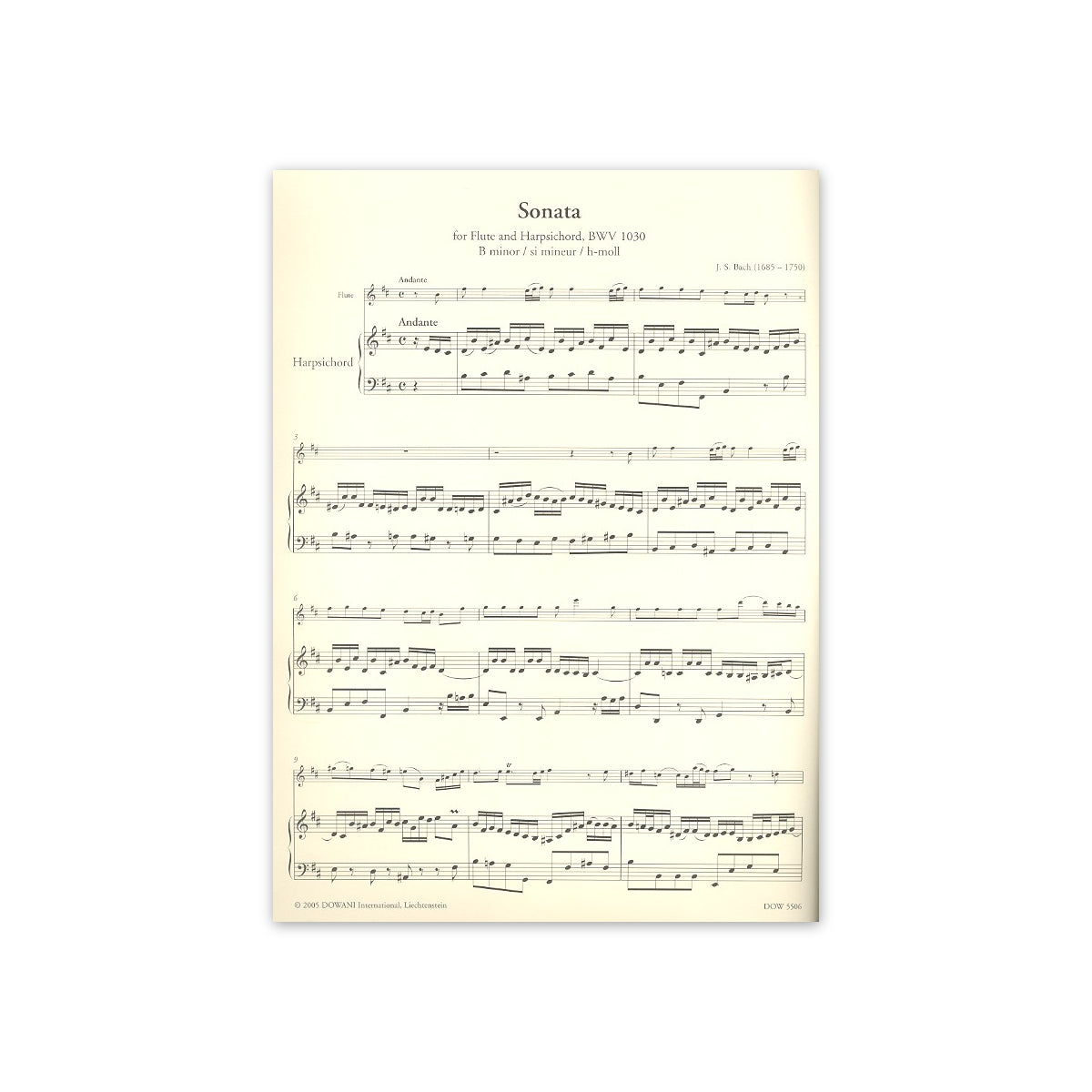 Bach, Sonate h-Moll BWV 1030