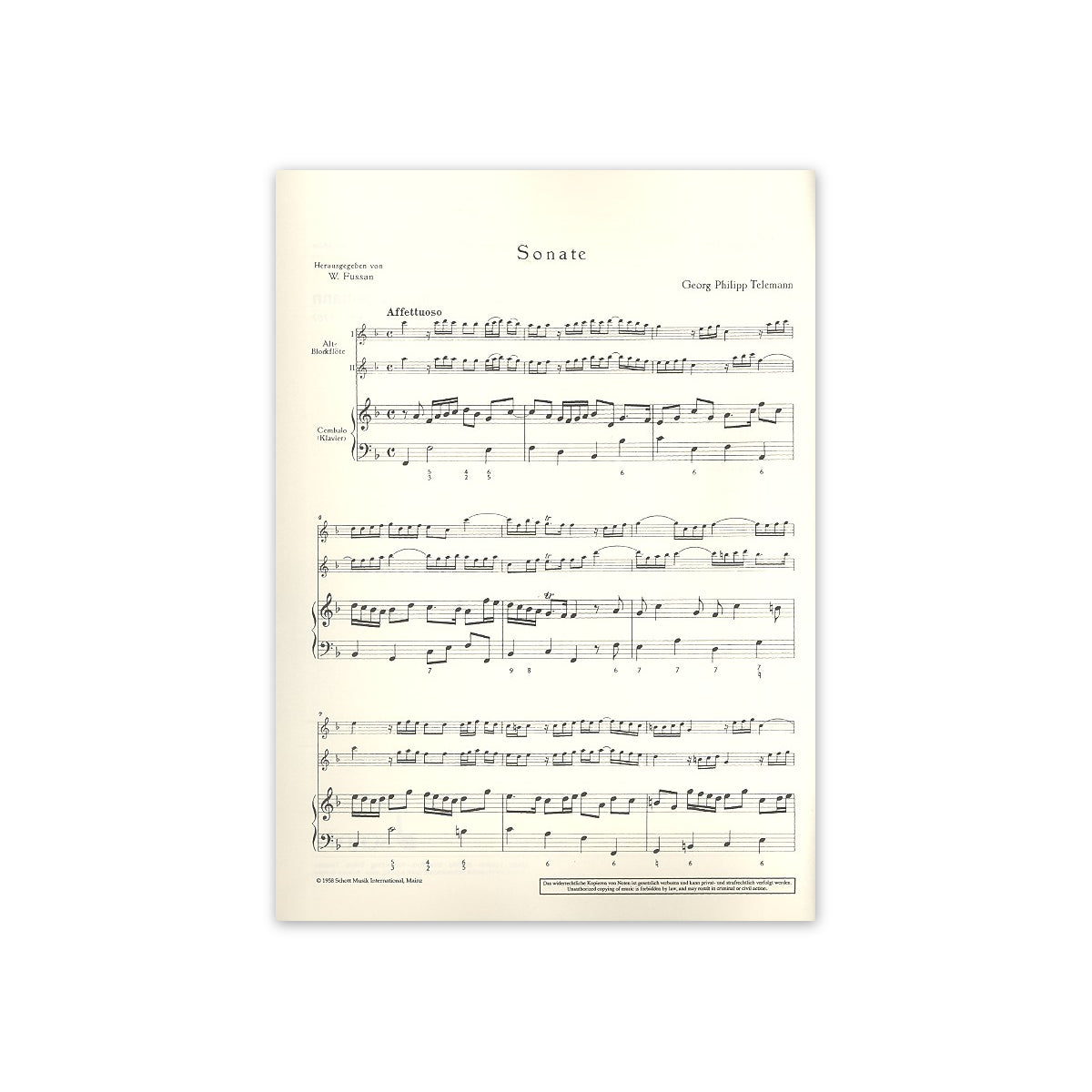 Telemann, Sonate F-Dur-14747