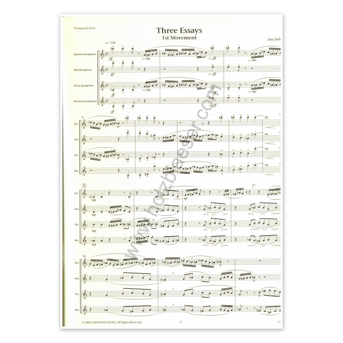 Sellers, Three Essays