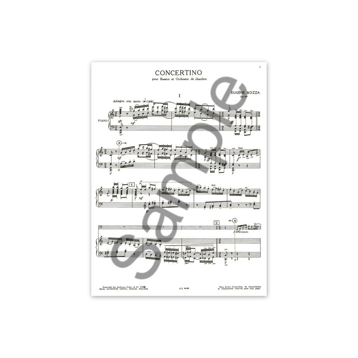 Bozza, Concertino