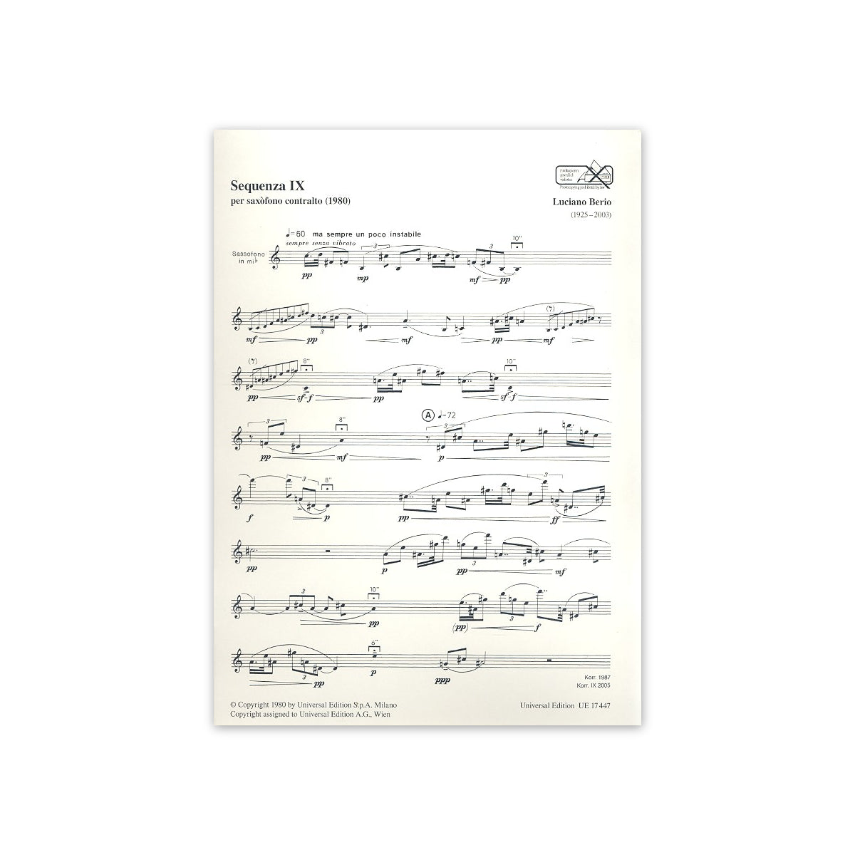 Berio, Sequenza IX